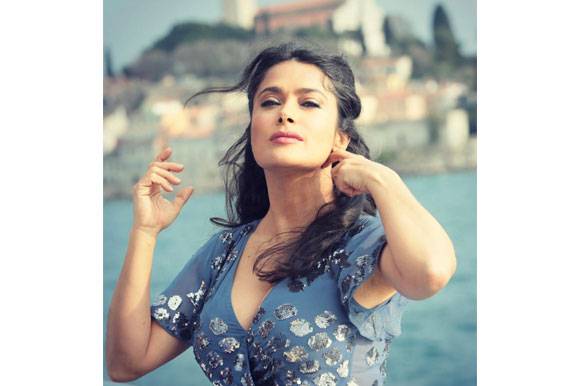 Salma Hayek during her time in Rovinj