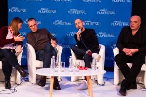 Vinko Brešan at roundtable in Arras