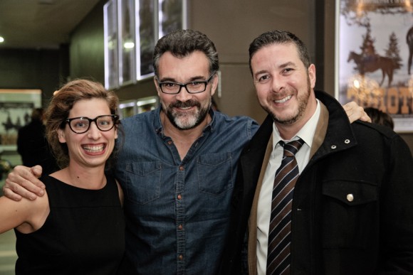 Irene Airoldi (sales agent), Jesús Monllaó Plana and Rafael Cabrera (ICAA)