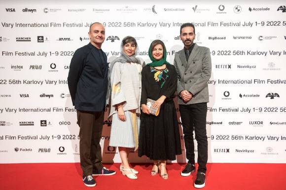 Crystal Globe - Summer with Hope - Producer Kiarash Anvari, Film Director Sadaf Foroughi, Actress Leili Rashidi and Film Crew Saman Majdvafaei