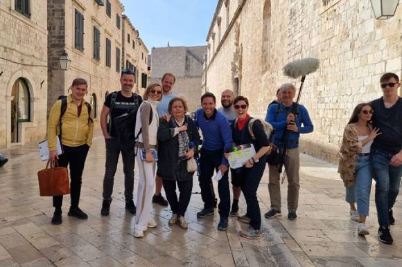 Czech TV crew in Dubrovnik