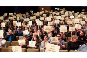 Protest for Arrested Director Oleg Sentsov