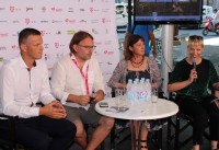 from left: Valter Flego (Istrian County Prefect), Hrvoje Hribar (HAVC), Aleksandra Vinkerlić (Istrian Cultural Agency), Vedrana Kevrić (INOVAcija, Zadar). Sounrce: HAVC