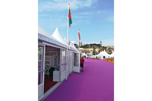 Lithuanian pavilion at the Cannes film market