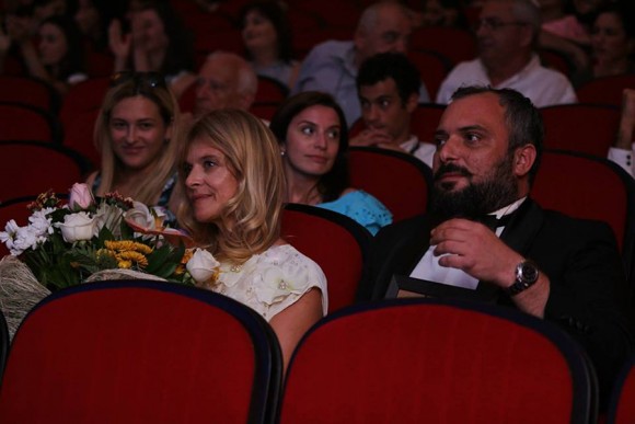 Nastassja Kinsky with BIAFF director Giorgi Gogiberidze at the gala ceremony, Source BIAFF