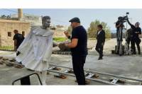 Director Ivan Jović and actor Ivan Bosiljčić on the set of Shadows of the Mediterranean